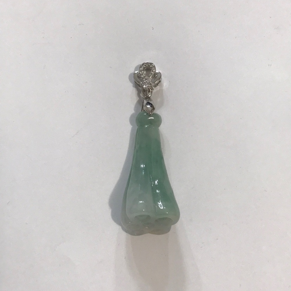 Grade A Natural Lotus Seed Jade Pendant